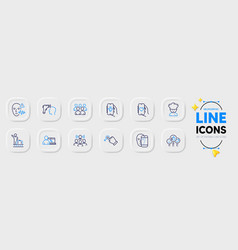 Voice Wave Dating App And Music Line Icons