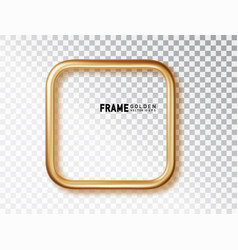 Gold Frames Soft Corner Square With Shadows