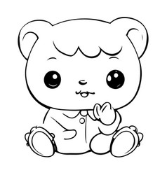 A Cute Teddy Bear Coloring Book For Kids