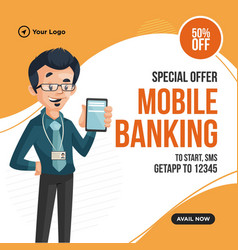 Banner Design Of Mobile Banking