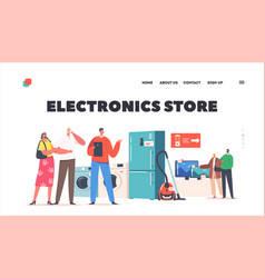 Electronics Store Landing Page Template Family