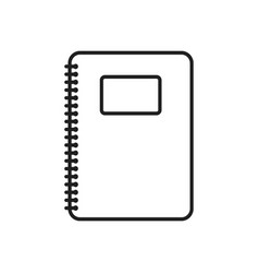 Flat Notepad On White Background