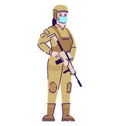 Military Service Member Semi Flat Rgb Color