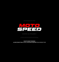 Moto Speed Futuristic Minimalist Display Font