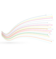 Abstract Big Data Colorful Tech Lines Concept