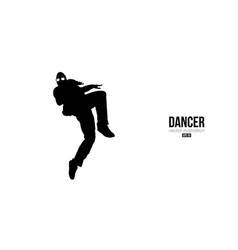 Abstract Silhouette Of A Young Hip-hop Dancer