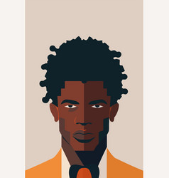 African American Man With Afro Hairstyle