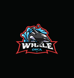 Orca Whale Mascot Logo Design