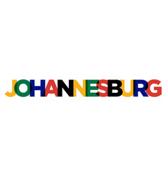 Johannesburg In The South Africa Emblem