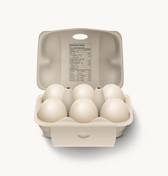 6 Six 3d Realistic White Chicken Eggs In