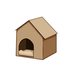 Happy Dog House Cartoon