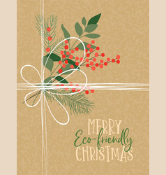 Merry Christmas Eco Friendly Gift Nature Card