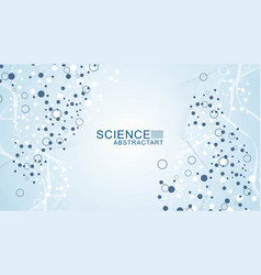 Modern Abstract Molecules Structure For Science