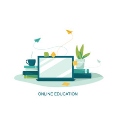 Online Education Concept Education At Home