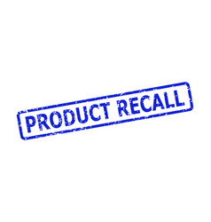 Product Recall Stamp With Grunged Style