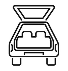 Trunk Door Icon Outline Open Car