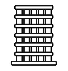 Office Style Building Icon Outline