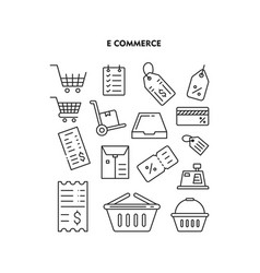 Set E Comerce Shop Icon