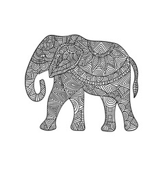 Elephant Mandala Coloring Pages For Adults