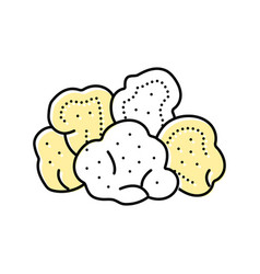 Lions Mane Mushroom Color Icon