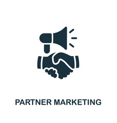 Partner Marketing Icon Monochrome Simple