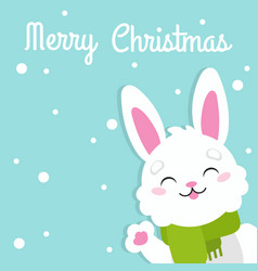 Cartoon Character Christmas Rabbit Colorful