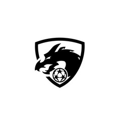 Football Or Soccer Team Dragon Ball Logo Design