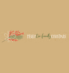 Merry Christmas Eco Friendly Gift Nature Banner