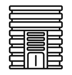 Small Building Icon Outline City Area