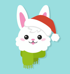 Cartoon Character Christmas Rabbit Colorful