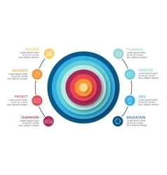 Circles Abstract Pyramid Infographic Cycle