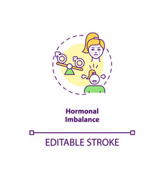 Hormonal Imbalance Concept Icon