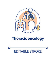 Thoracic Oncology Concept Icon Lung Airways