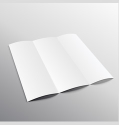 Trifold Blank Brochure Mockup Design In