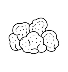 Lions Mane Mushroom Line Icon