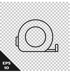 Black Line Roulette Construction Icon Isolated