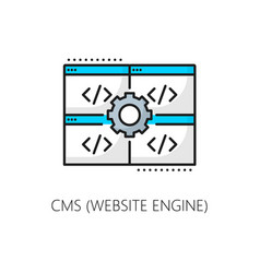 Website Engine Cms Content Management System Icon