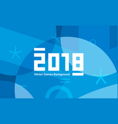 Winter Sports Games In South Korea 2018 Blue