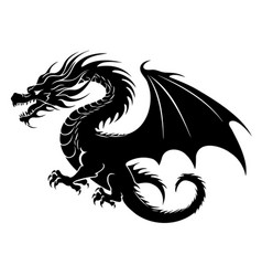 Chinese New Year Symbol Black Dragon Icon