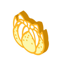 Clementine Mandarin Isometric Icon