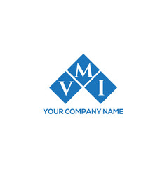 Vmi Letter Logo Design On White Background