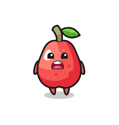 Water Apple With Apologizing Expression Saying I