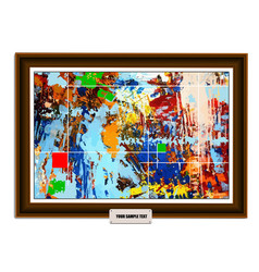 Fine Art Beautiful Abstract Oil Painting With 3d