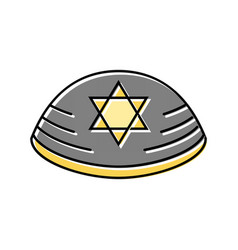 Kippah Yarmulke Jewish Color Icon