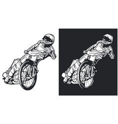 Speedway Rider Line Art