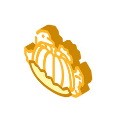 Peeled Clementine Isometric Icon