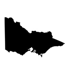 Victoria Map Silhouette Australia State