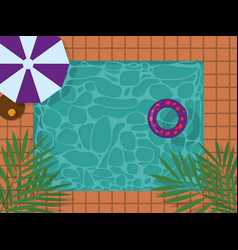 Hotel Swimming Pool Sun Umbrella And Swimming