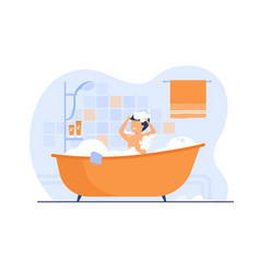 Man Having Shower Or Bath