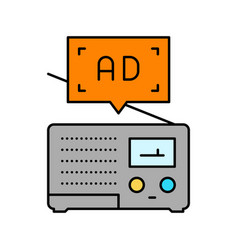 Radio Advertising Color Icon